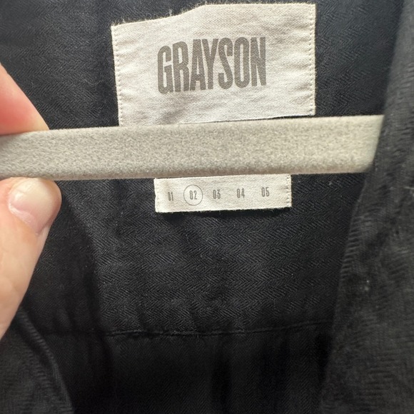 Grayson Frank & Eileen Change Maker Mini Shirt Dress Long Sleeve Black Size 2 S - Picture 5 of 7